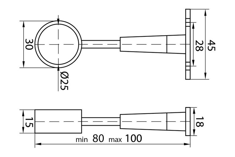 R-50/R/25 кріплення дистанційне регулювання. ДС, изображение 3