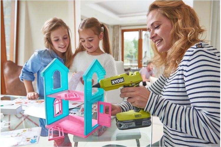Ryobi Пістолет клейовий ONE + R18GLU-0 акумуляторний, 11 мм, Dсопла 3 мм, 18В, solo (без АКБ і ЗУ), изображение 8