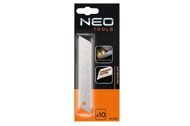 Neo Tools Лезо сегментоване, 18х0.5мм, край з титановим покриттям, 10шт, изображение 3