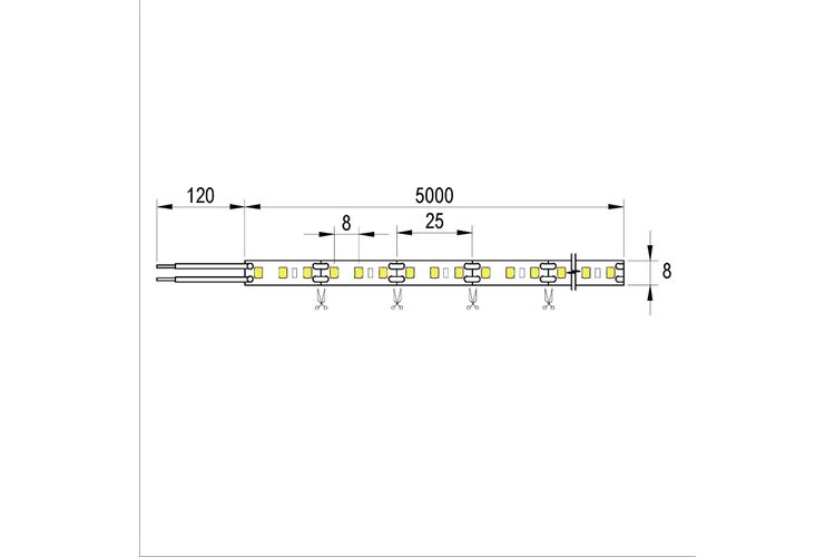 LED-стрічка Smart, 120 LEDs/m, 9,6Вт, 12В, денне світло, 4000К, Колір світла: Нейтральний, изображение 3
