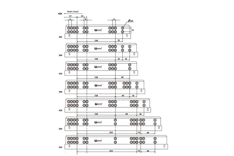 Направляючі приховані (NEW) Linken System SYNCHRO-3D Touch Latch-400 (35кг) для 16-19 мм, Довжина, мм: 400, изображение 4