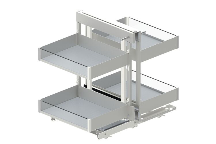 Магический угол MAXIMA PURO Corner Comfort 1000, правый, металл белый/стекло, Сторона крепления: Правая, Наружный размер секции, мм: 1000, Цвет: Белый/стекло, изображение 4