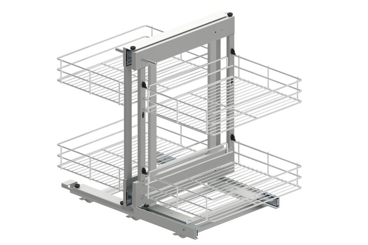 Магический угол Maxima Classic Corner Comfort 1200, левый, хром, Сторона крепления: Левая, Наружный размер секции, мм: 1200, Цвет: Хром, изображение 4