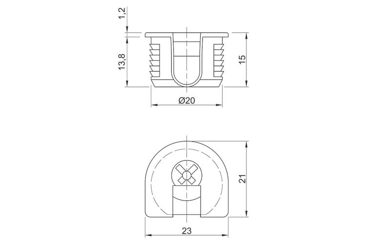 Стяжка VB 35/18, цинк (9117725) Hettich, Товщина плити: 18, Колір: Цинк, изображение 3
