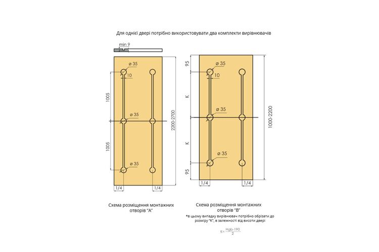 Вирівнювач дверей L=2070мм STARKE, сірий, Колір: Сірий, Довжина, мм: 2070, Товщина, мм: 12, изображение 8