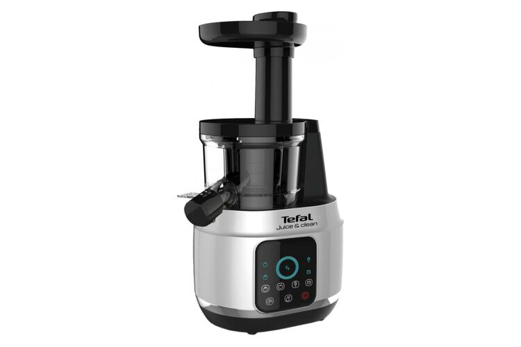 Tefal Соковитискач Juice&Clean шнековий 150Вт, чаша-0.8л, жмих-0.8л, пластик, сріблясто-чорний, изображение 13