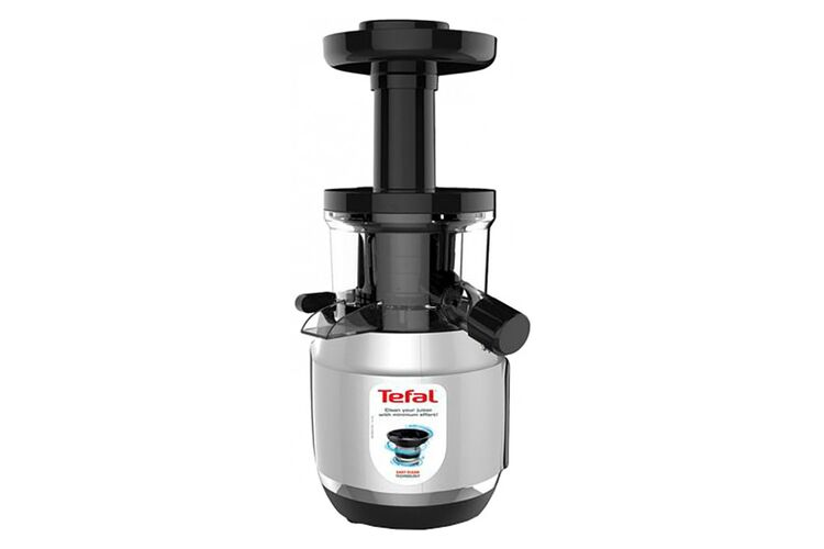 Tefal Соковитискач Juice&Clean шнековий 150Вт, чаша-0.8л, жмих-0.8л, пластик, сріблясто-чорний, изображение 21