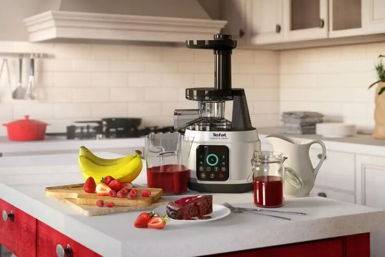 Tefal Соковитискач Juice&Clean шнековий 150Вт, чаша-0.8л, жмих-0.8л, пластик, сріблясто-чорний, изображение 23