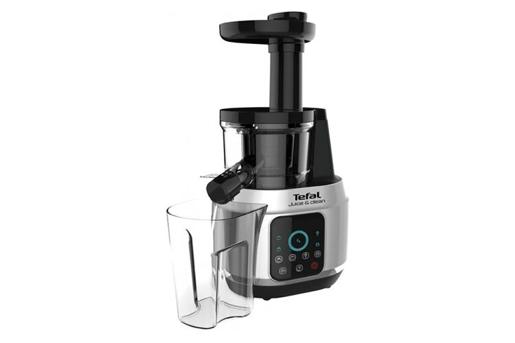 Tefal Соковитискач Juice&Clean шнековий 150Вт, чаша-0.8л, жмих-0.8л, пластик, сріблясто-чорний, изображение 14