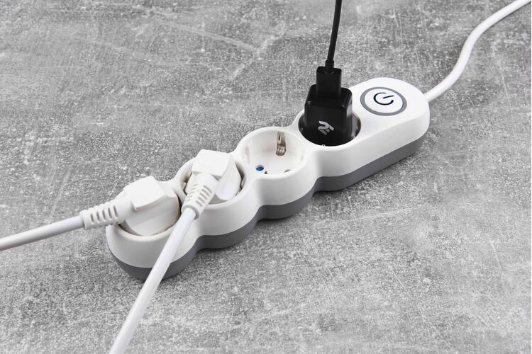 2E Мережевий подовжувач Plus 4XSchuko з вимикачем 3G1.0*3M, white, изображение 20
