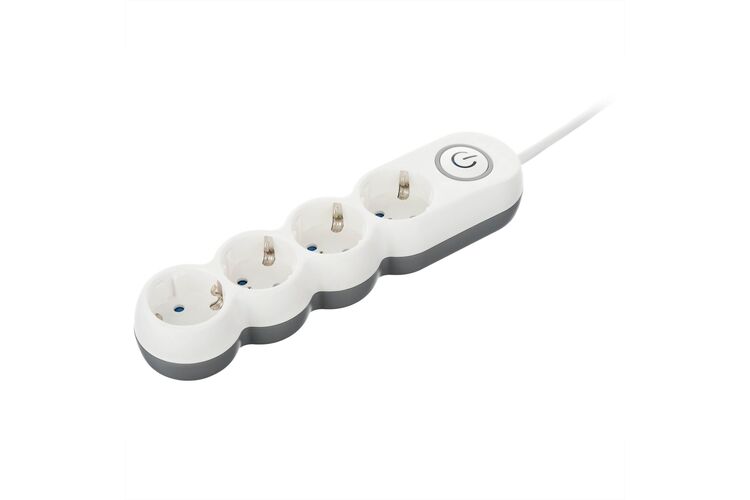 2E Мережевий подовжувач Plus 4XSchuko з вимикачем 3G1.0*3M, white, изображение 23