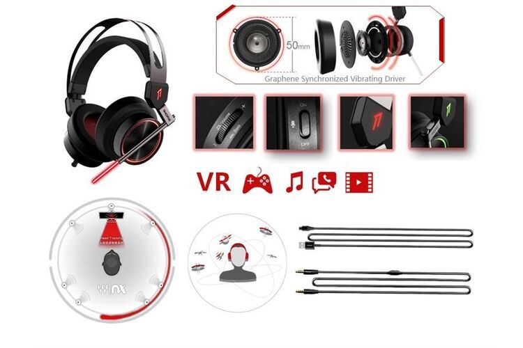 Наушники 1MORE Spearhead VRX Gaming Mic Black, изображение 6