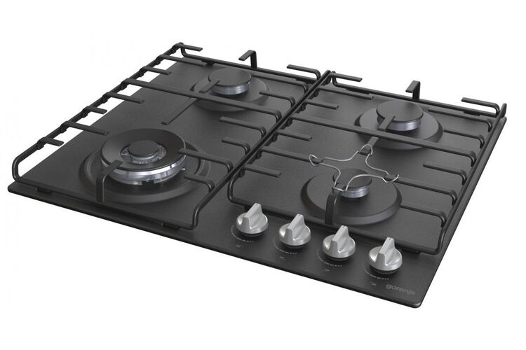 Варочная поверхн. Gorenje GW640MB/газов./электроп./ газ. контр/эмалиров.реш./подст.д/турки и WOK/черная, изображение 4