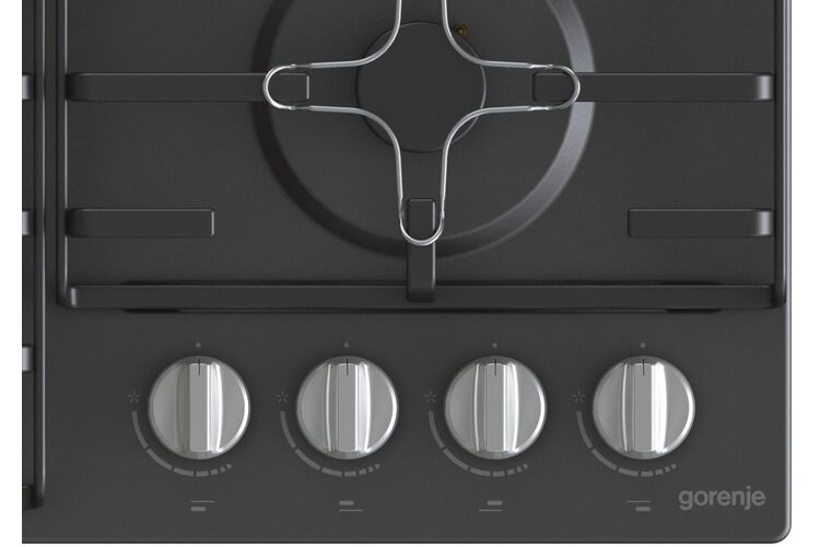 Варочная поверхн. Gorenje GW640MB/газов./электроп./ газ. контр/эмалиров.реш./подст.д/турки и WOK/черная, изображение 3