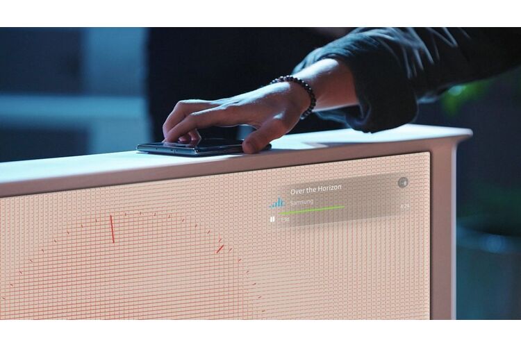 Телевизор 50" Samsung QLED 4K 50Hz Smart Tizen White Serif, Колір: черный [колір пiдставки], белый [колір фронту], изображение 11