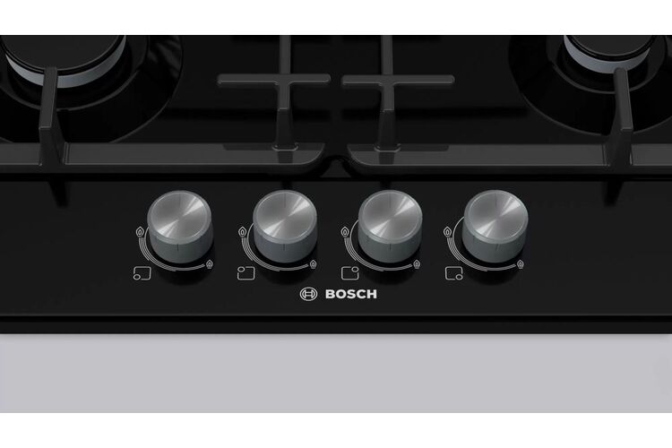 Bosch Варильна поверхня газова -60см/4 конф/чавун/чорний, изображение 3