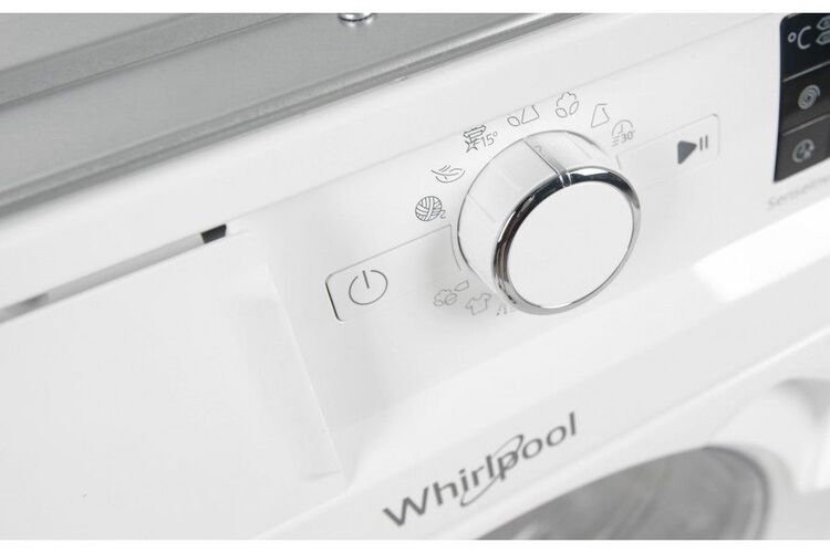 Стирально-сушильная машина Whirlpool встраиваемая фронтальная, 7(5)кг, 1400, A+++, 60см, дисплей, пар, инвертор, белый, изображение 6