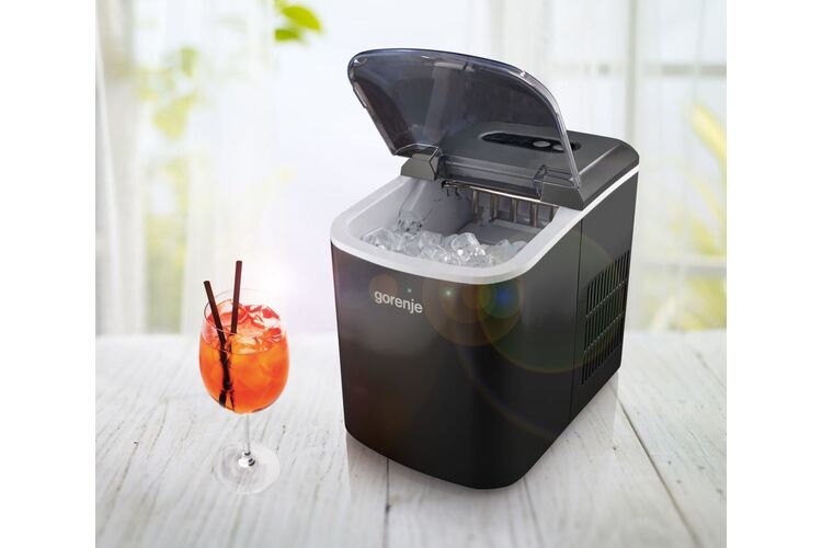 Ледогенератор бытовой Gorenje/ 12 кг/день/ обьем - 2.2 л/скорость пригот. - 9 мин/электронное упр/черный, изображение 7