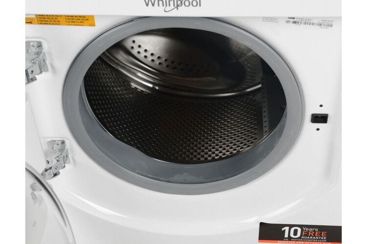 Стирально-сушильная машина Whirlpool встраиваемая фронтальная, 7(5)кг, 1400, A+++, 60см, дисплей, пар, инвертор, белый, изображение 10