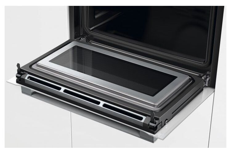 Духовой шкаф Bosch электрический компактный, 45л, A, дисплей, конвекция, ф-ция СВЧ, белый, изображение 5