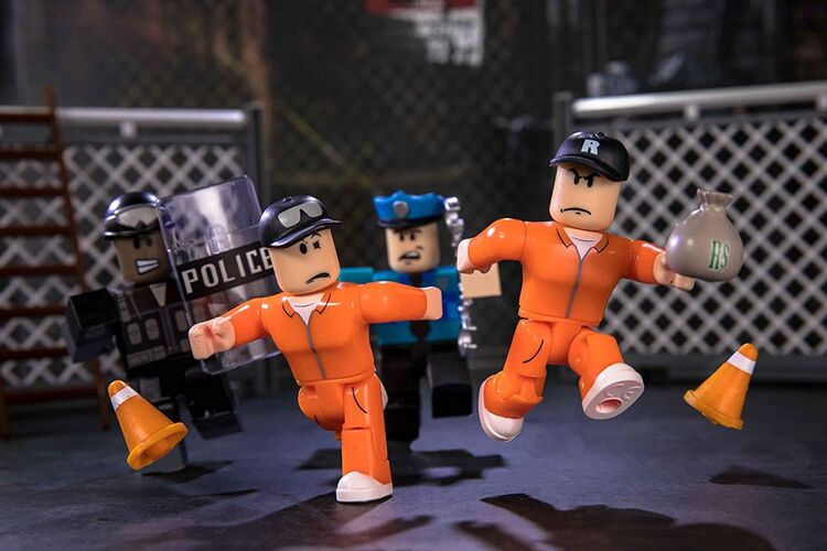 Игровой набор Roblox Environmental Set Jailbreak:Great Escape W5, 4 фигурки и аксессуары, изображение 7