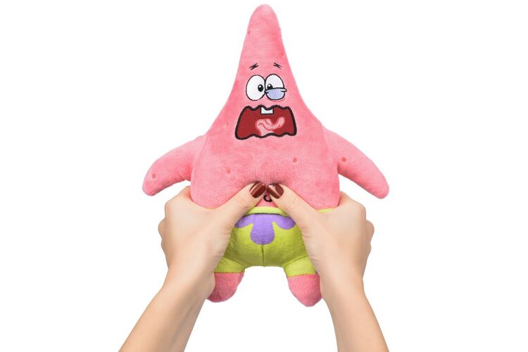 Мягкая игрушка SpongeBob Exsqueeze Me Plush  Patrick Burp со звуком, изображение 4