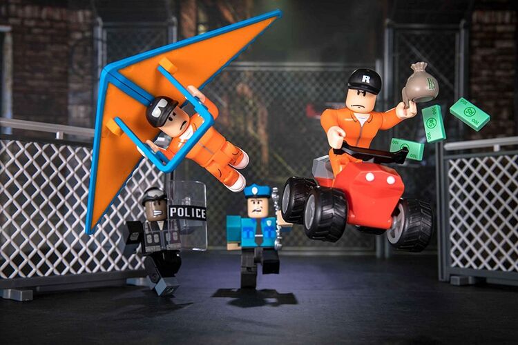 Игровой набор Roblox Environmental Set Jailbreak:Great Escape W5, 4 фигурки и аксессуары, изображение 5