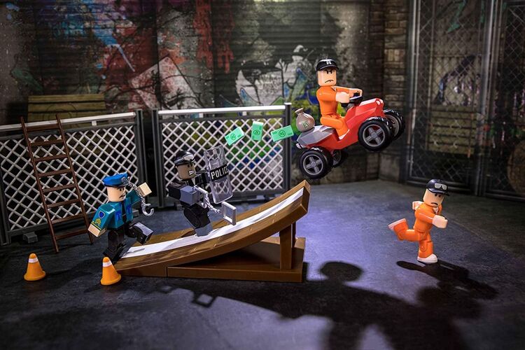 Игровой набор Roblox Environmental Set Jailbreak:Great Escape W5, 4 фигурки и аксессуары, изображение 8