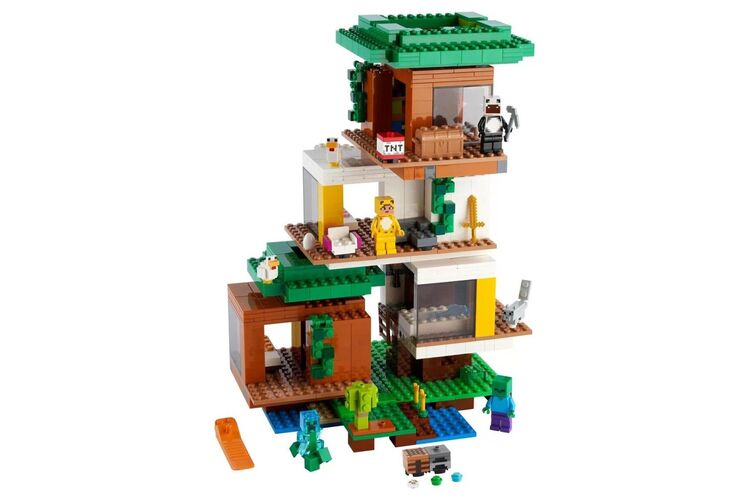 Конструктор LEGO Minecraft Современный домик на дереве, изображение 8