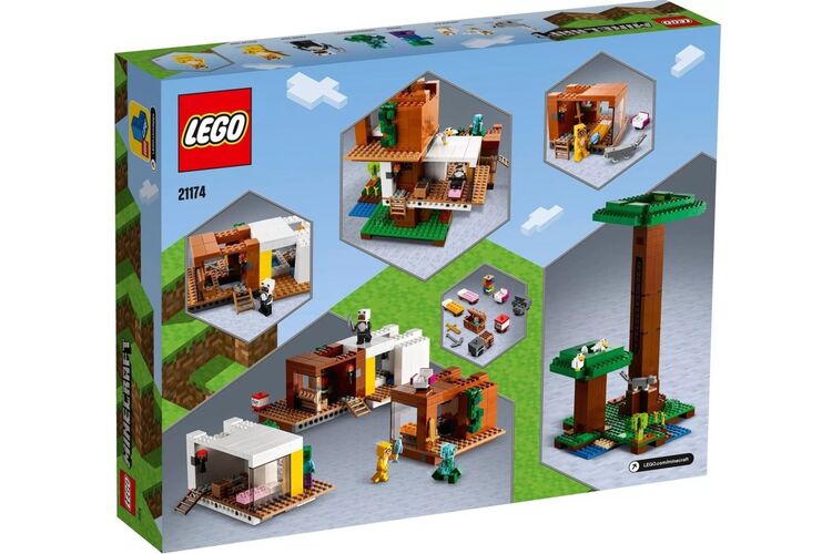 Конструктор LEGO Minecraft Современный домик на дереве, изображение 17
