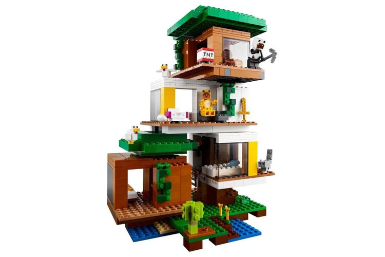 Конструктор LEGO Minecraft Современный домик на дереве, изображение 6