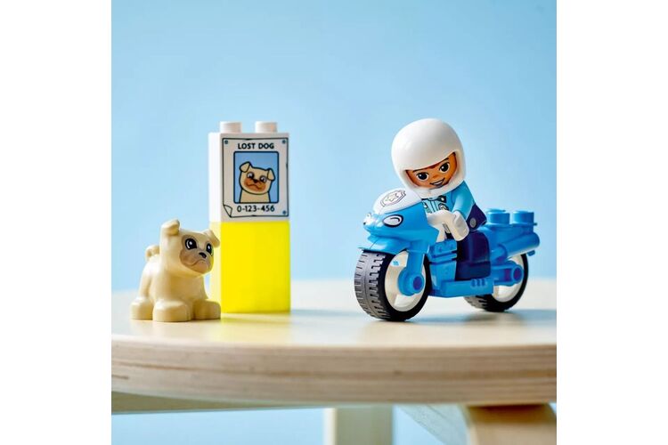 Конструктор LEGO DUPLO Town Полицейский мотоцикл, изображение 4