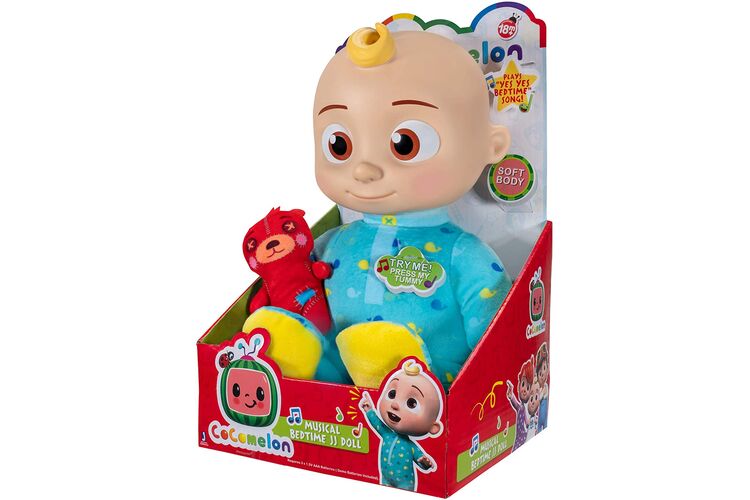 Мягкая игрушка CoComelon Roto Plush Bedtime JJ Doll Джей Джей со звуком, изображение 6