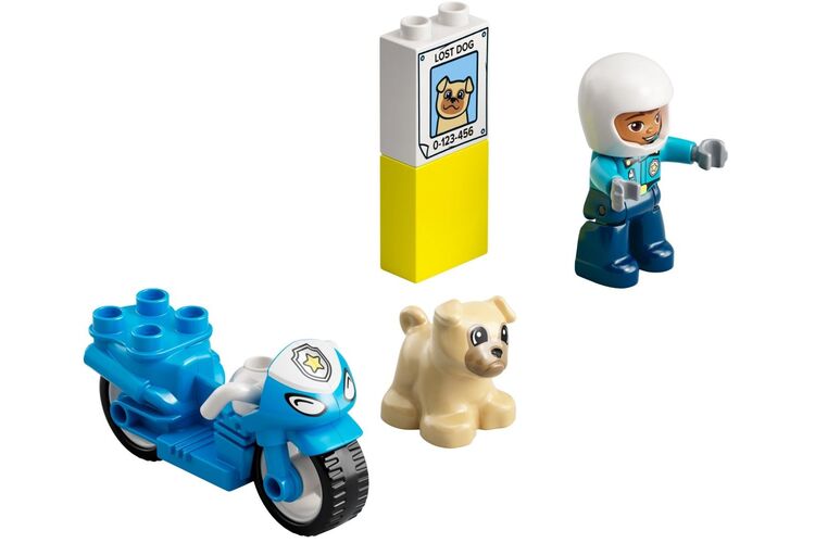 Конструктор LEGO DUPLO Town Полицейский мотоцикл, изображение 7