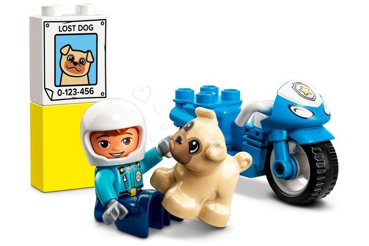 Конструктор LEGO DUPLO Town Полицейский мотоцикл, изображение 5