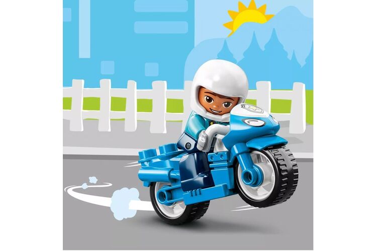 Конструктор LEGO DUPLO Town Полицейский мотоцикл, изображение 9