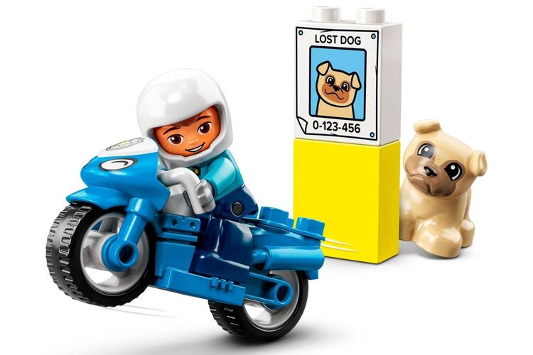 Конструктор LEGO DUPLO Town Полицейский мотоцикл, изображение 6