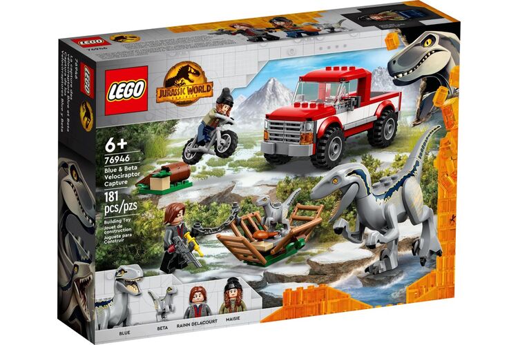 Конструктор LEGO Jurassic World Блу и поимка бета-велоцираптора, изображение 9