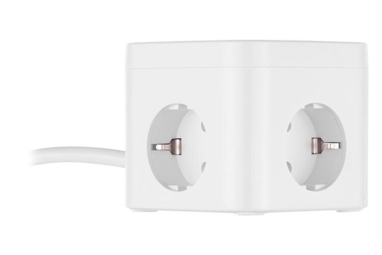 Сетевой адаптер 2E 3XSchuko с защитой от импульcных скачков напряжения, 3*USB-A, 1*USB-C, 1.5м, white, изображение 5