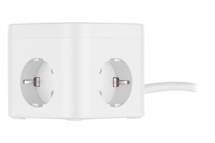 Сетевой адаптер 2E 3XSchuko с защитой от импульcных скачков напряжения, 3*USB-A, 1*USB-C, 1.5м, white, изображение 4