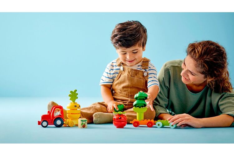 Конструктор LEGO DUPLO My First Трактор для выращивания фруктов и овощей, изображение 4