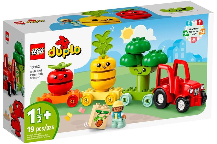 Конструктор LEGO DUPLO My First Трактор для выращивания фруктов и овощей, изображение 7