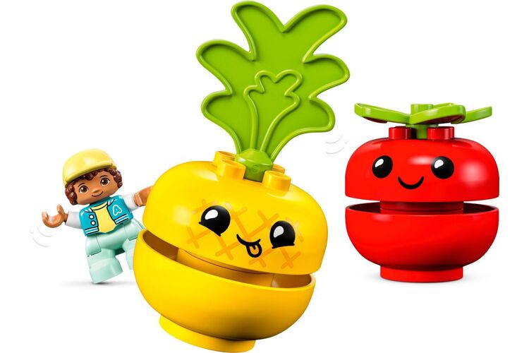 Конструктор LEGO DUPLO My First Трактор для выращивания фруктов и овощей, изображение 6