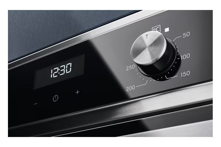 Духовой шкаф Electrolux электрический, 65л, A, дисплей, конвекция, черный+нерж, изображение 4