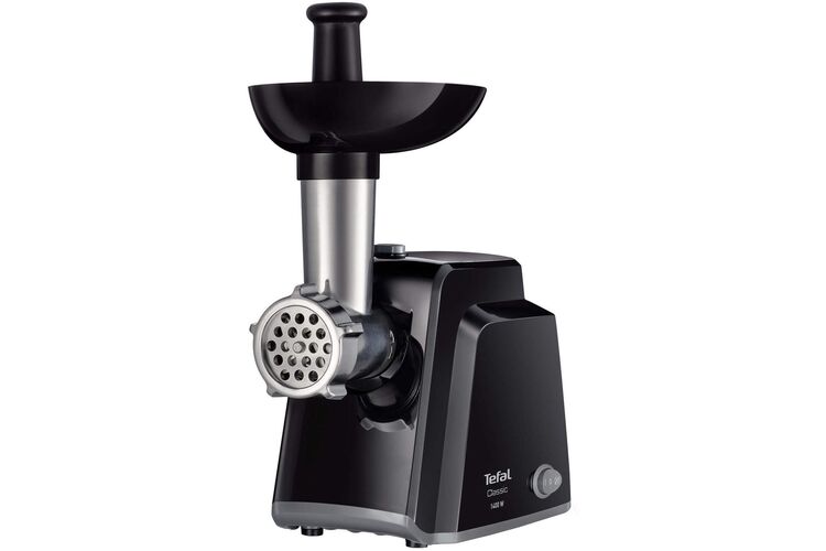 Tefal М'ясорубка Classic, 1400Вт, 1.7кг/хв, 2 решітки, насадка для ковбас, пластик, чорний, изображение 5