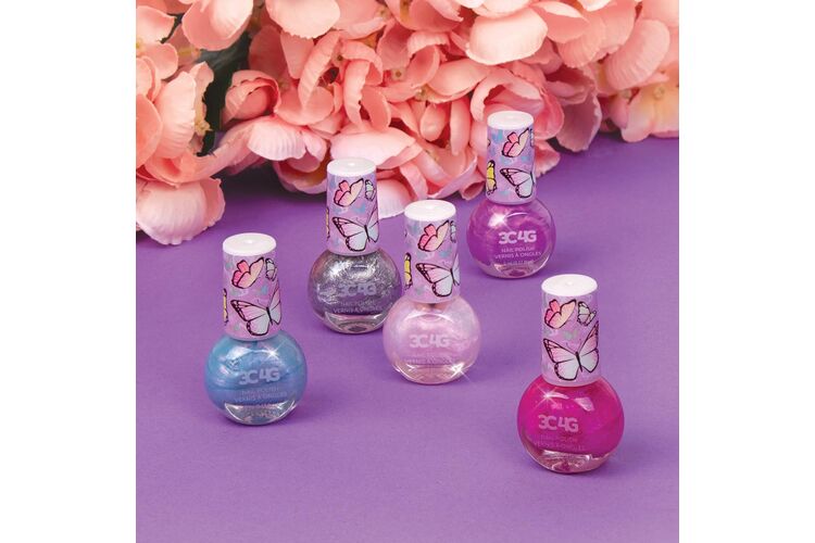 Make It Real Набор лаков для ногтей 3C4G 5pk butterfly nail polish set, изображение 5