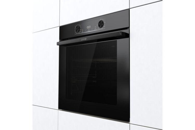 Gorenje Духовой шкаф электрический, 77л, A+, пар, дисплей, пиролиз, черный, изображение 4