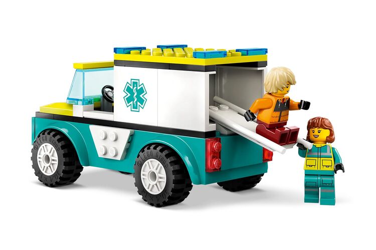 LEGO Конструктор City Карета скорой помощи и сноубордист, изображение 4
