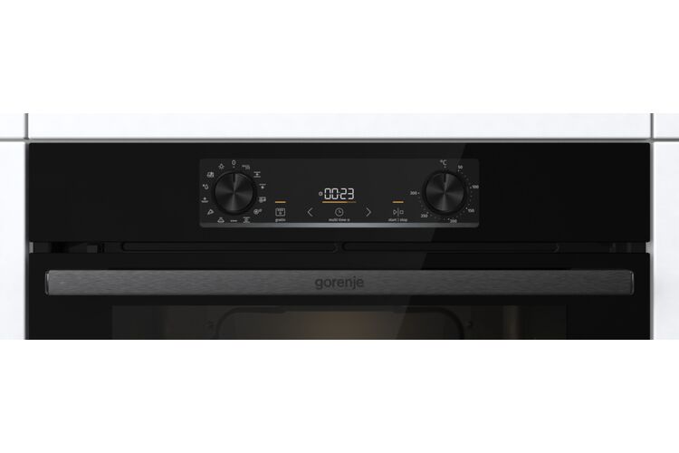 Gorenje Духовой шкаф электрический, 77л, A+, пар, дисплей, пиролиз, черный, изображение 7