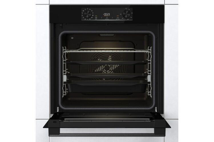 Gorenje Духовой шкаф электрический, 77л, A+, пар, дисплей, пиролиз, черный, изображение 5